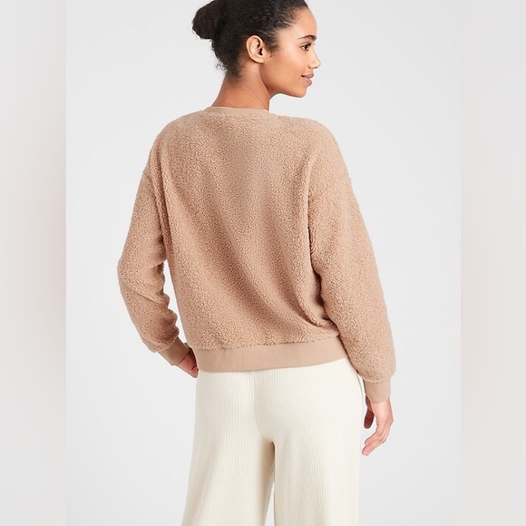 Banana Republic Factory Sherpa Sweatshirt - Picture 3 of 5